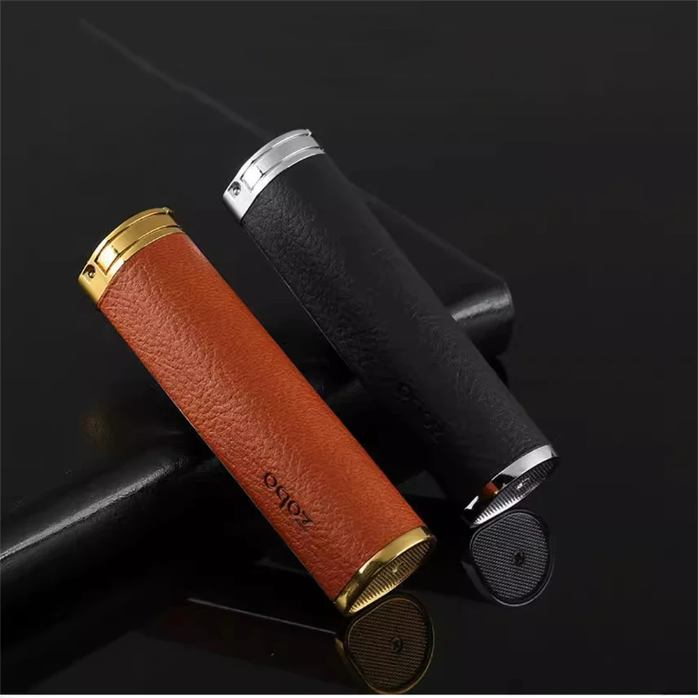 1pcs Leather One-piece Flip-top Cigarette Case Cigarette holder storage for Easy Storage and Carrying Around Smoking Accessories