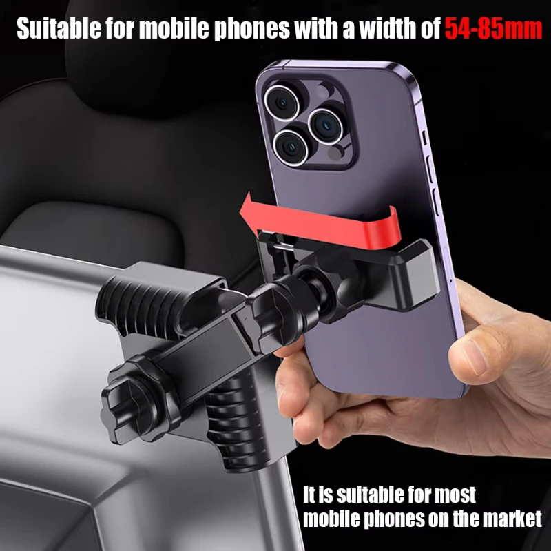 Uniwersalny uchwyt samochodowy na telefon komórkowy do wyświetlacza samochodowego BYD Tesla Model 3/Y/S/X, skalowalne uchwyty na telefon, obrotowy o 360 stopni uchwyt GPS — zdjęcie produktu 4
