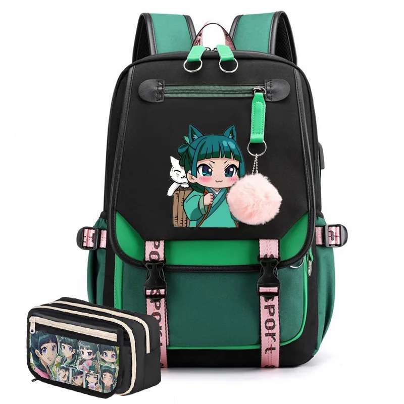 

Горячие аниме-сумки Maomao, повседневный рюкзак для подростков, сумки для ноутбуков, дорожные студенческие мужские и женские школьные сумки, рюкзаки