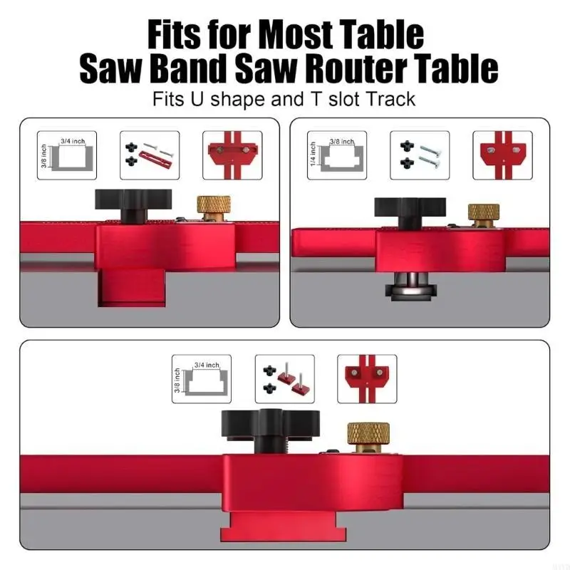 دليل المواد الرقيقة القابلة للتعديل الدليل Rips Jig for Table Sawer Trail #6