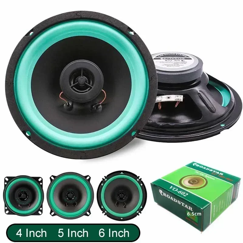 4/5/6 인치 자동차 스피커 100/160W HiFi 동축 서브 우퍼 범용 자동 오디오 음악 스테레오 12V 전체 범위 주파수 자동차 스피커