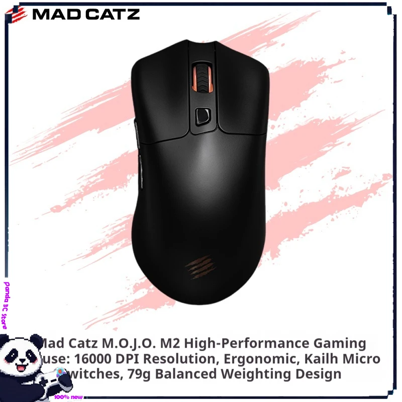 

Беспроводная игровая мышь MADCATZ MOJO M2, 2,4 ГГц, двухрежимная RGB, эргономичная, легкая, для ПК, ноутбука, FPS Apex Valorant, аксессуары для геймеров