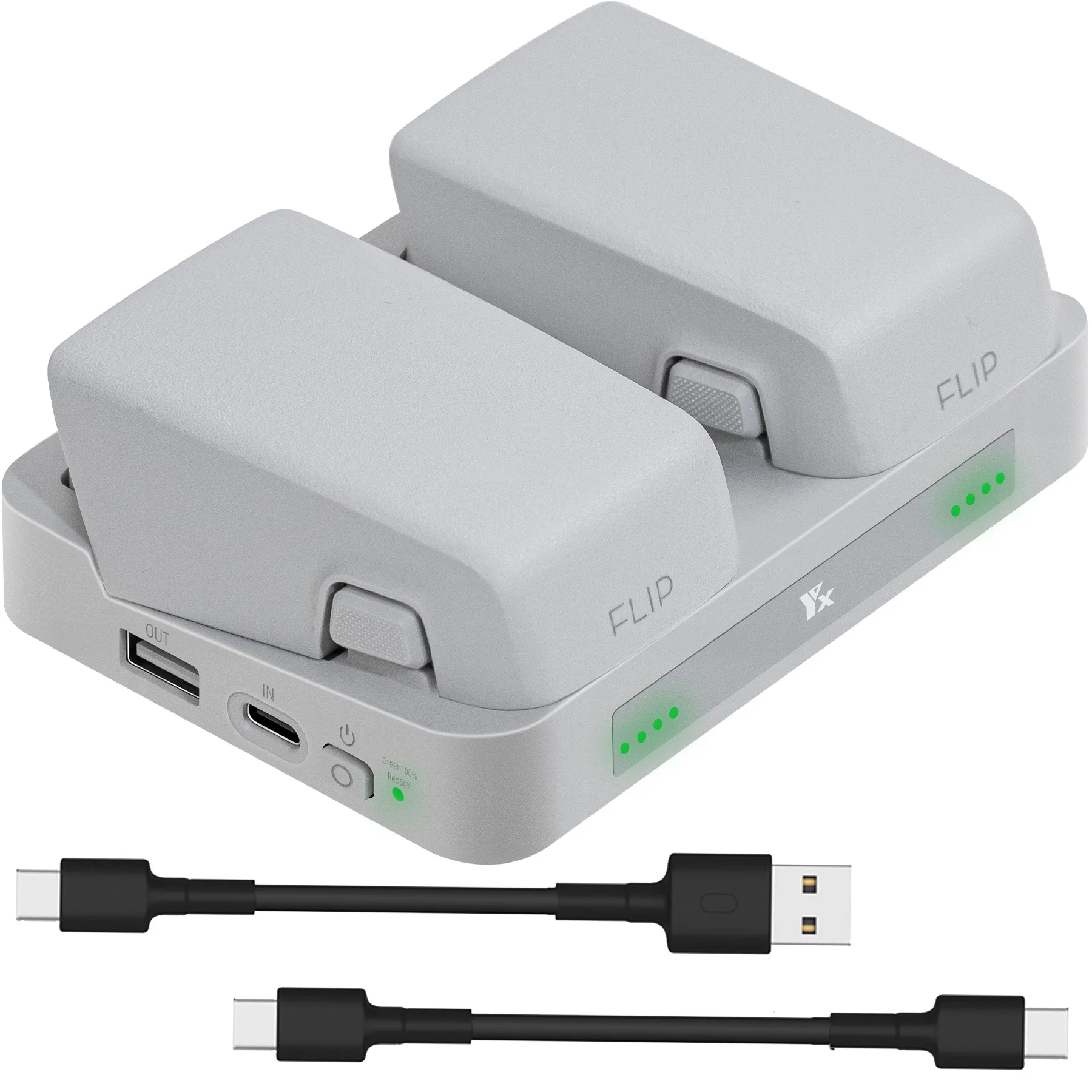 Battery Charger Two-way Charging Hub vertical/abreast Butler Power Bank Charging Station Kit For DJI Flip Drone Accessories