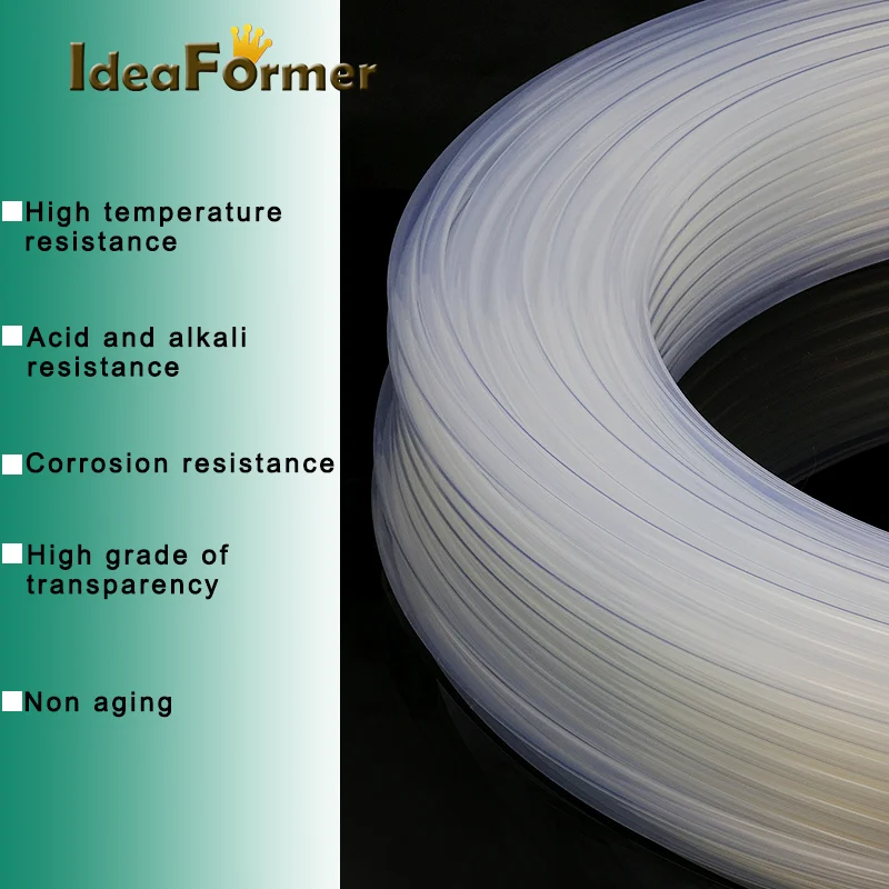 Ideaformer 3d Printer 2*4Mm Clear Pfa Ptfe Buis Pijp J-Head Hotend Reprap Rostock Bowden Extruder Voor E3d V5/V6 1.75Mm Filament