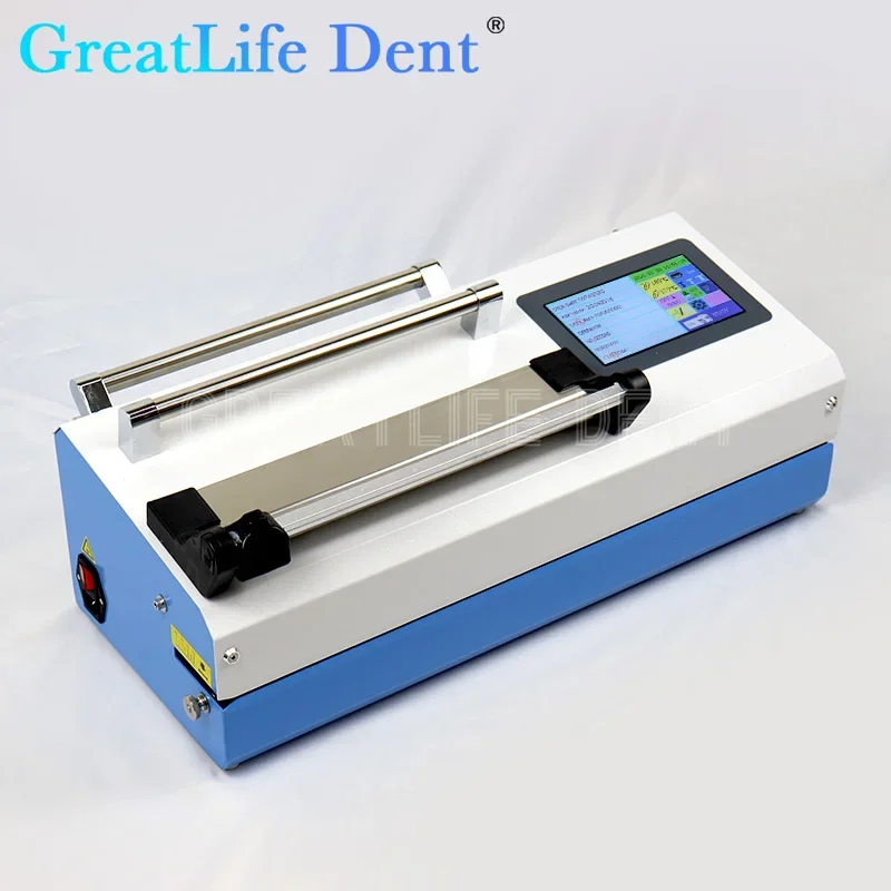 GreatLife Dent 500 W Automatische Sterilisation Beutelversiegelung Dentallabor Versiegelungsbeutelmaschine mit Zeitdrucker Halterung Versiegelungsmaschine