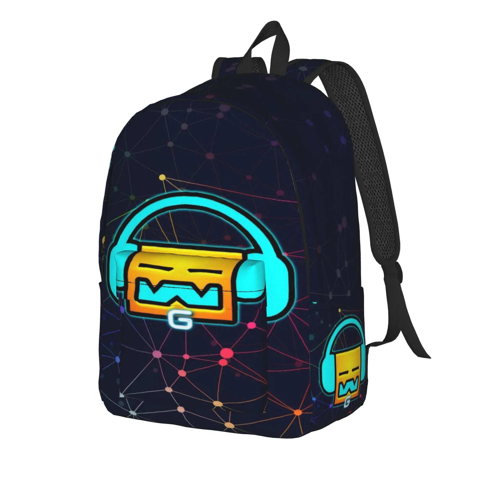 Geometry Cube game Teenage Backpack Gift Student Work  Daypack for Men Women Laptop Shoulder Bag