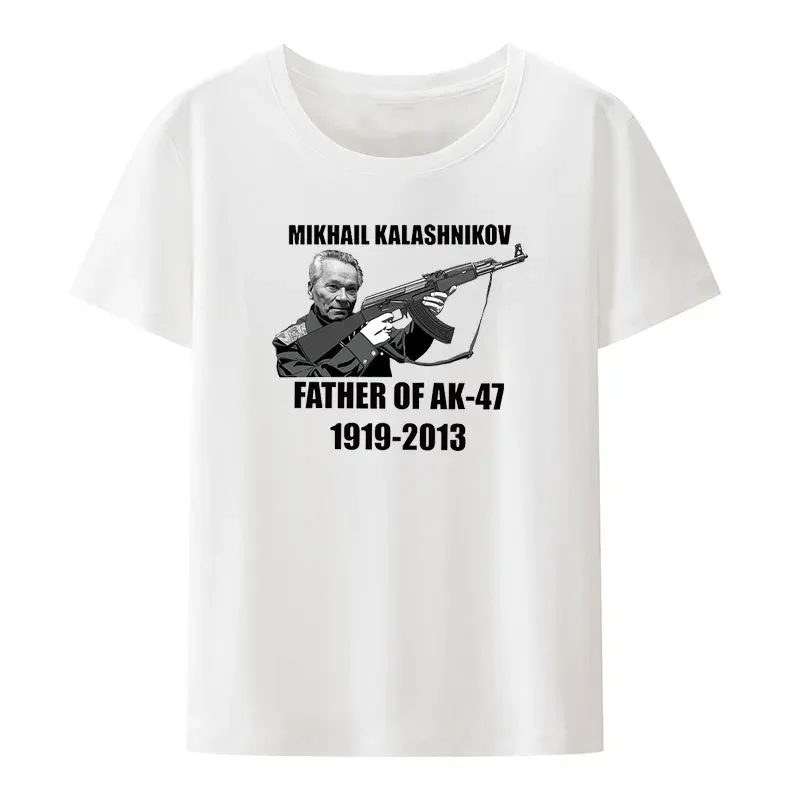 Men\'S Things Print Fashion Printed T Shirts Russia Kalashnikov Ak 47 Gray Moscow Russia Tee Popular Nostalgia Poleras Mujer Pair