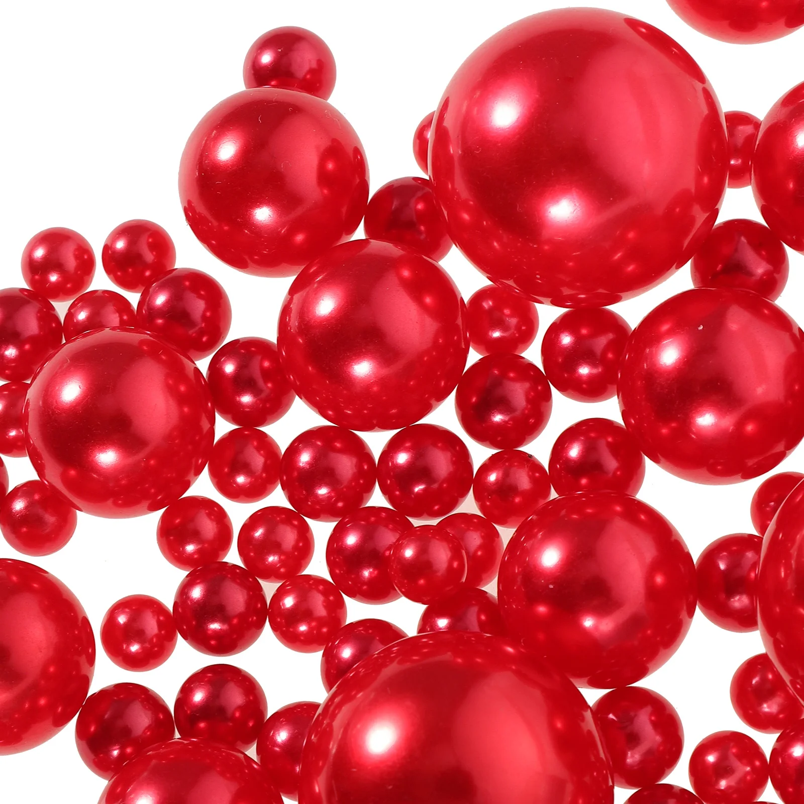 

125 Pcs Pearl Vase Decoration Filler Pearls No Holes Faux for Crafts Decorations Beads Wedding Floating