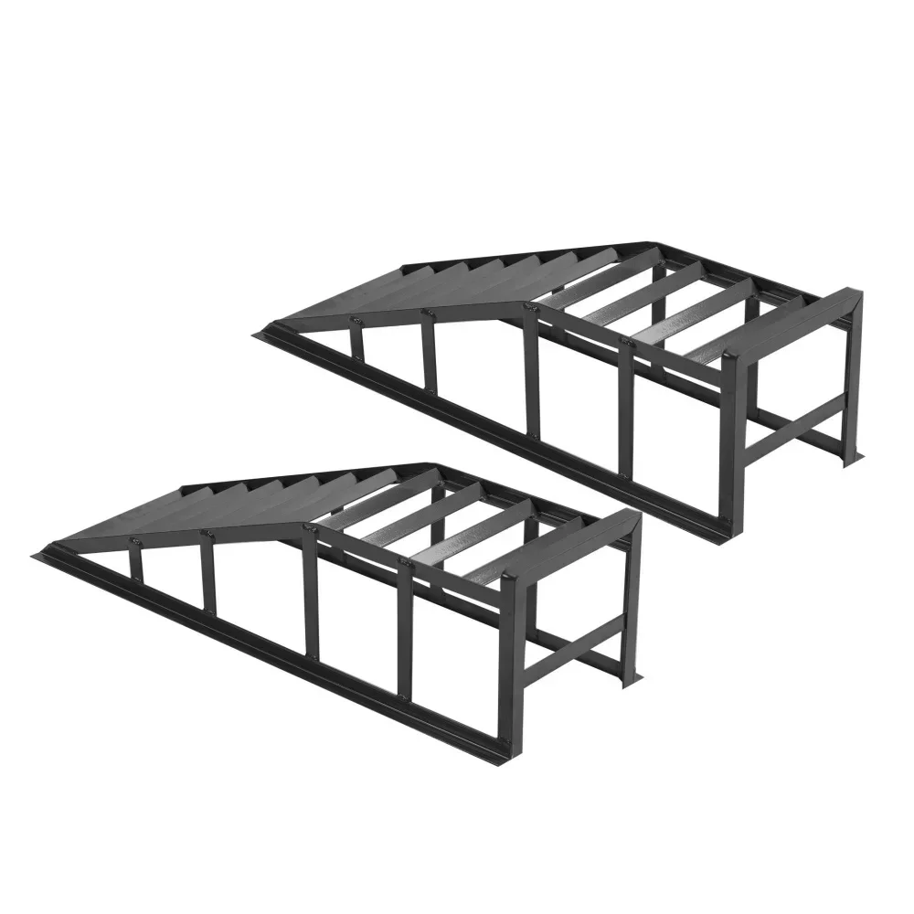 Hydraulische Hebebühne für Autos, 2000 kg, für die Wartung und Ölwechsel im Auto, flach 23 ° Eingangswinkel, 27,5 cm höhenverstellbar – Detail 9