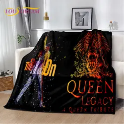 Freddie Mercury Queen-Rock-Band Macio Cobertor De Pelúcia, Cobertor De Flanela Para Sala De Estar, Quarto, Cama, Sofá, Capa De Piquenique