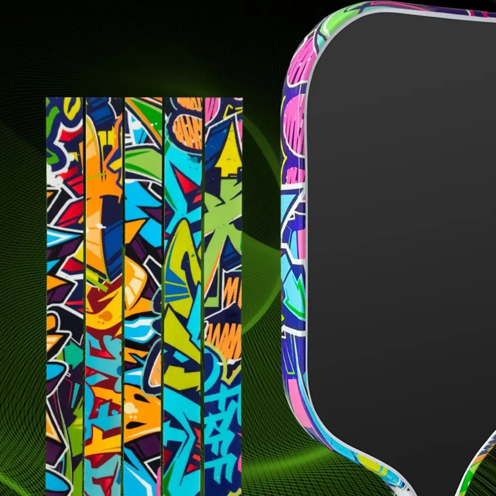 Cinta decorativa grafiti antiarañazos para borde pala pickleball - imagen 5