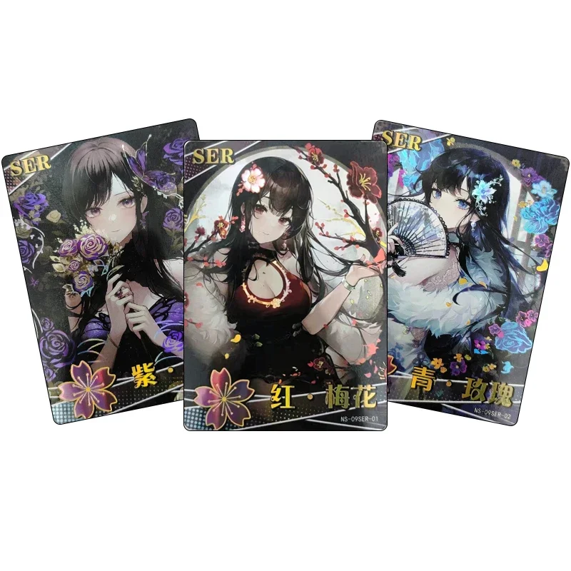 

Goddess Story Ser Series Shinomiya Kaguya Raiden Shogun Anime Characters Bronzing Collection Card Cartoon Toys Christmas Gift