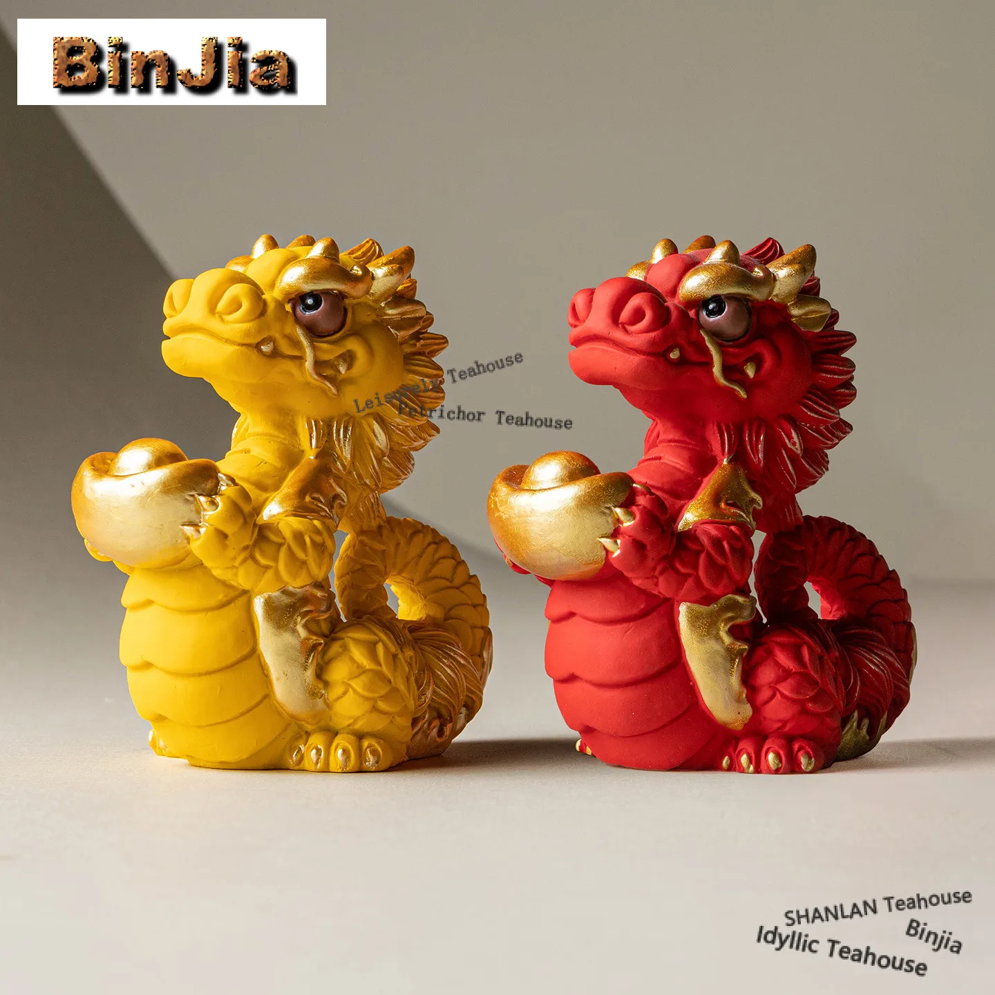 

Green Sand Stone Divine Dragon Tea Pet Wealth-attracting Miniatures Tea Figurine Play Toys Tea Statue Ornaments Workmanship Gift