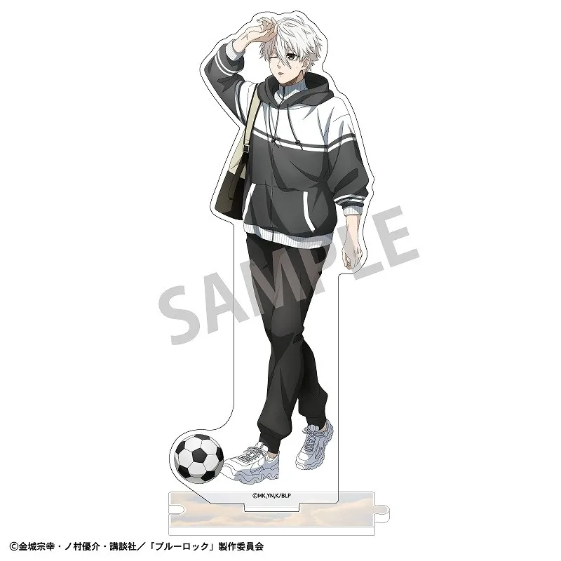 JX TOY Anime BLUE LOCK Jouer au football Ver. Support en acrylique Seishiro Nagi, Statue Meguru Bachira, figurine Hiori You, jouets d'ornements de bureau