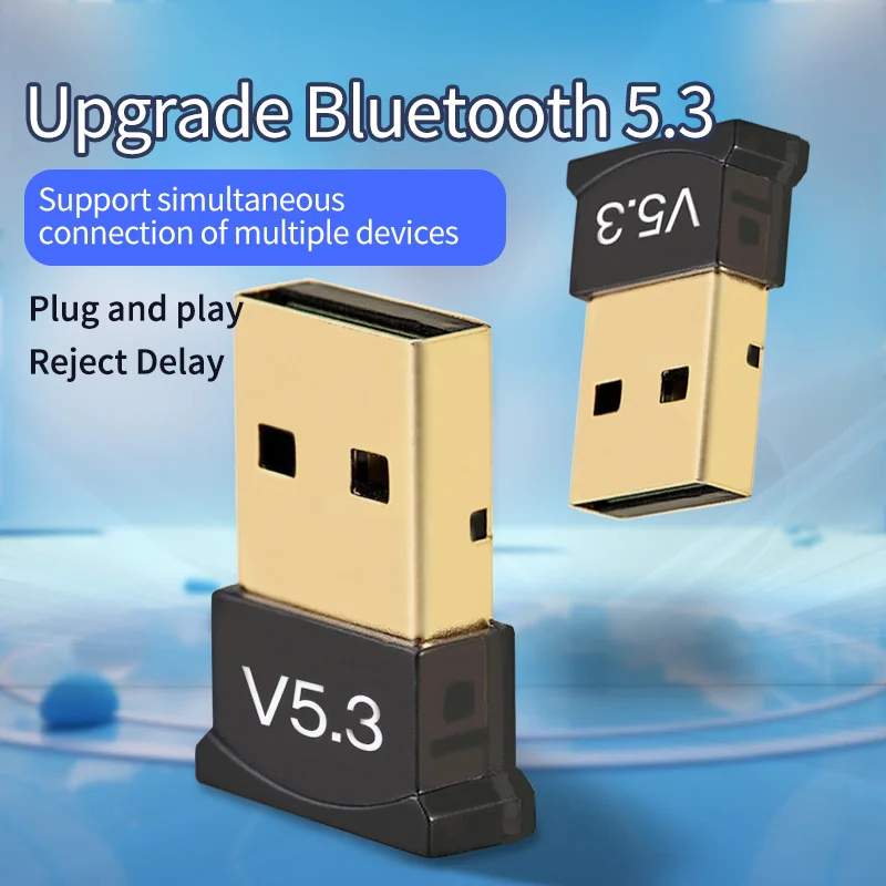 Computer Bluetooth Adapter 5.3 0 Desktop Notebook External USB Wireless Bluetooth Receiver Audio Transmitter