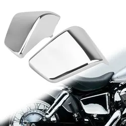 Motorcycle Chrome ABS Plastic Battery Side Fairing Cover For Honda Shadow ACE VT400 VT750 VT 400 750 1997-2003