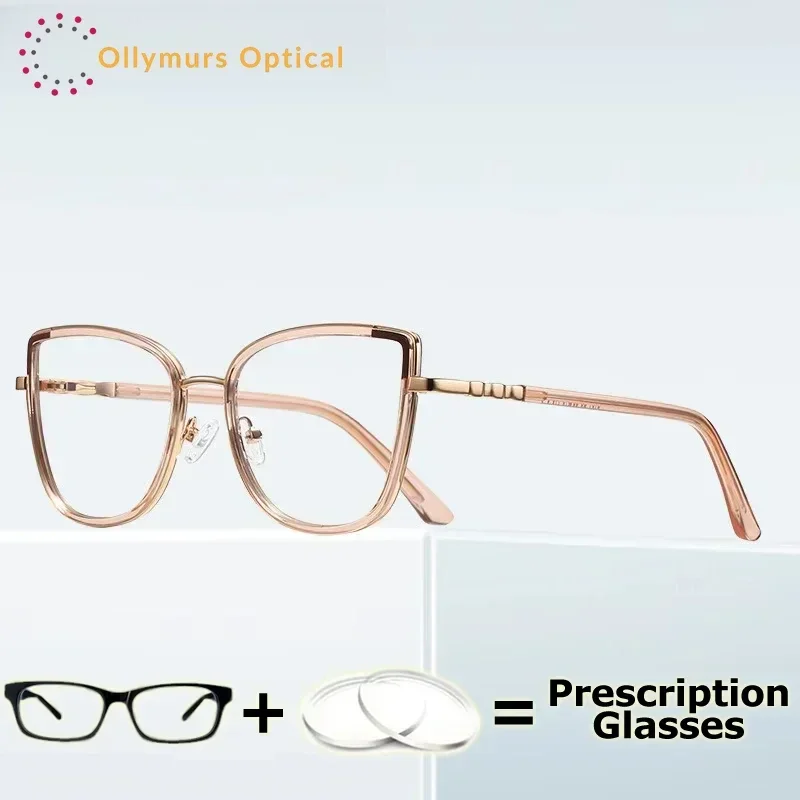 

XUKA Flexible Durable Light Myopia Woman Prescription Glasses TR90 Recipe Lenses Transition Multifocal Progressive Myopia