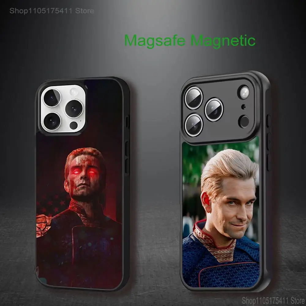 

H-Homelander the B-boys For iPhone 17,16,15,14,13,12,11,Pro,Max,Plus,Mini,SE4,E Magnetic Magsafe Wireless Charging Phone Case