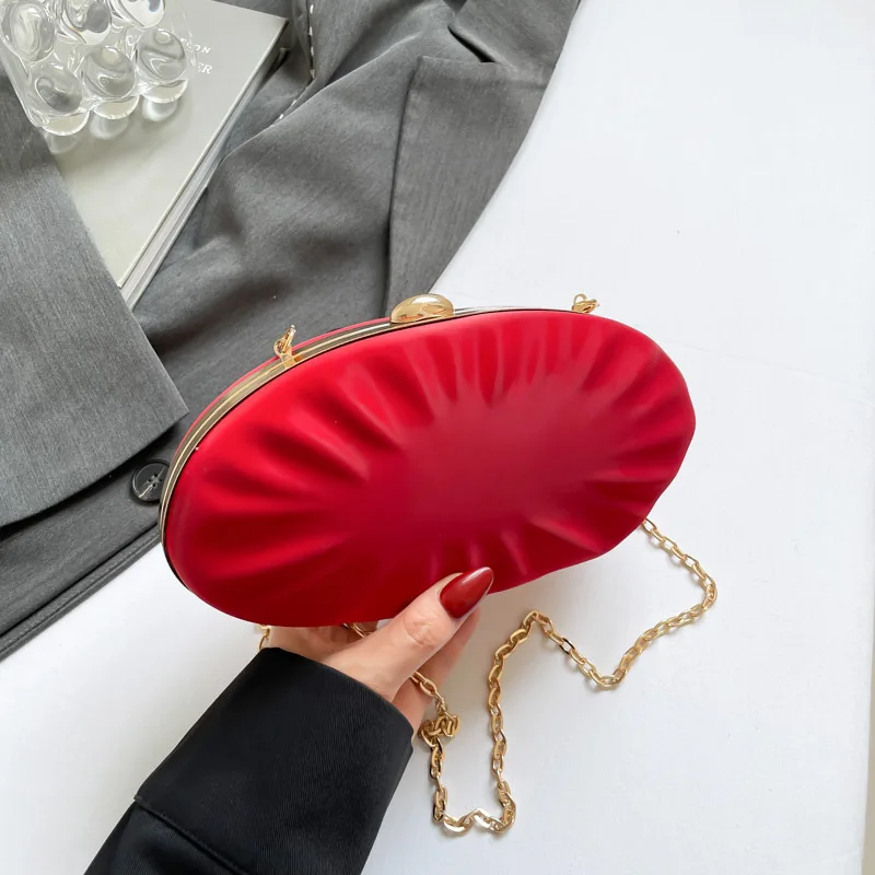 

Luxury Shell Clutch Bag Acrylic Pearl White Frame Purse Women Wedding Wallet Female Evening Party Cute Ivory Lady Pro Handbag