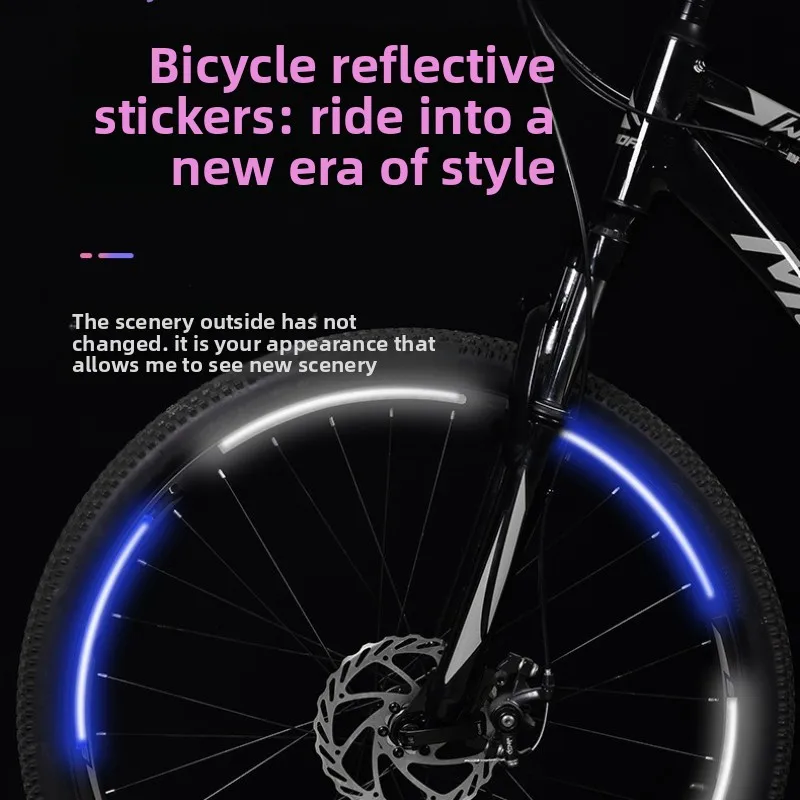

Bike Reflective Stickers Cycling Fluorescent Reflective Tape MTB Bicycle Adhesive Tape Safety Decor Sticker Bike Accessories
