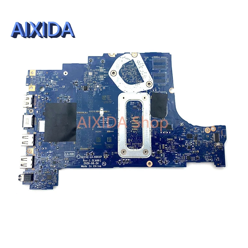 AIXIDA CN-0GWD64 0DRFWY GDI53 LA-K001P Mainboard para Dell Inspiron 15 3505 Laptop Placa-mãe R5-3500U R7-3700U CPU teste completo