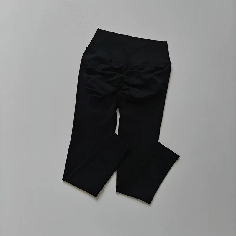 Peach Butt Fitness-Lauf-Sporttights, nahtlos, hüfthebend, hochtailliert, bauchkontrollierend, elastische Yoga-Leggings, Peach-Hosen – Detail 15