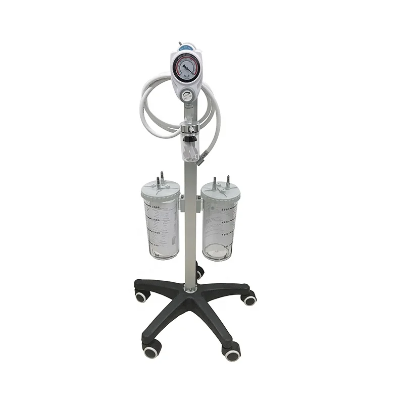2025/Medical Suction Trolley With Medical Vacuum Regulator