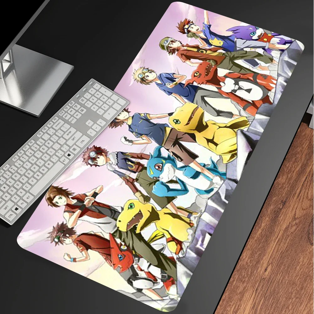 Mouse Pads Digimon Mat Extended Pad Gaming Carpet Custom Kawaii Accessories Gamer Girl Xxl Csgo 900x400 Desk Computer PC Cabinet