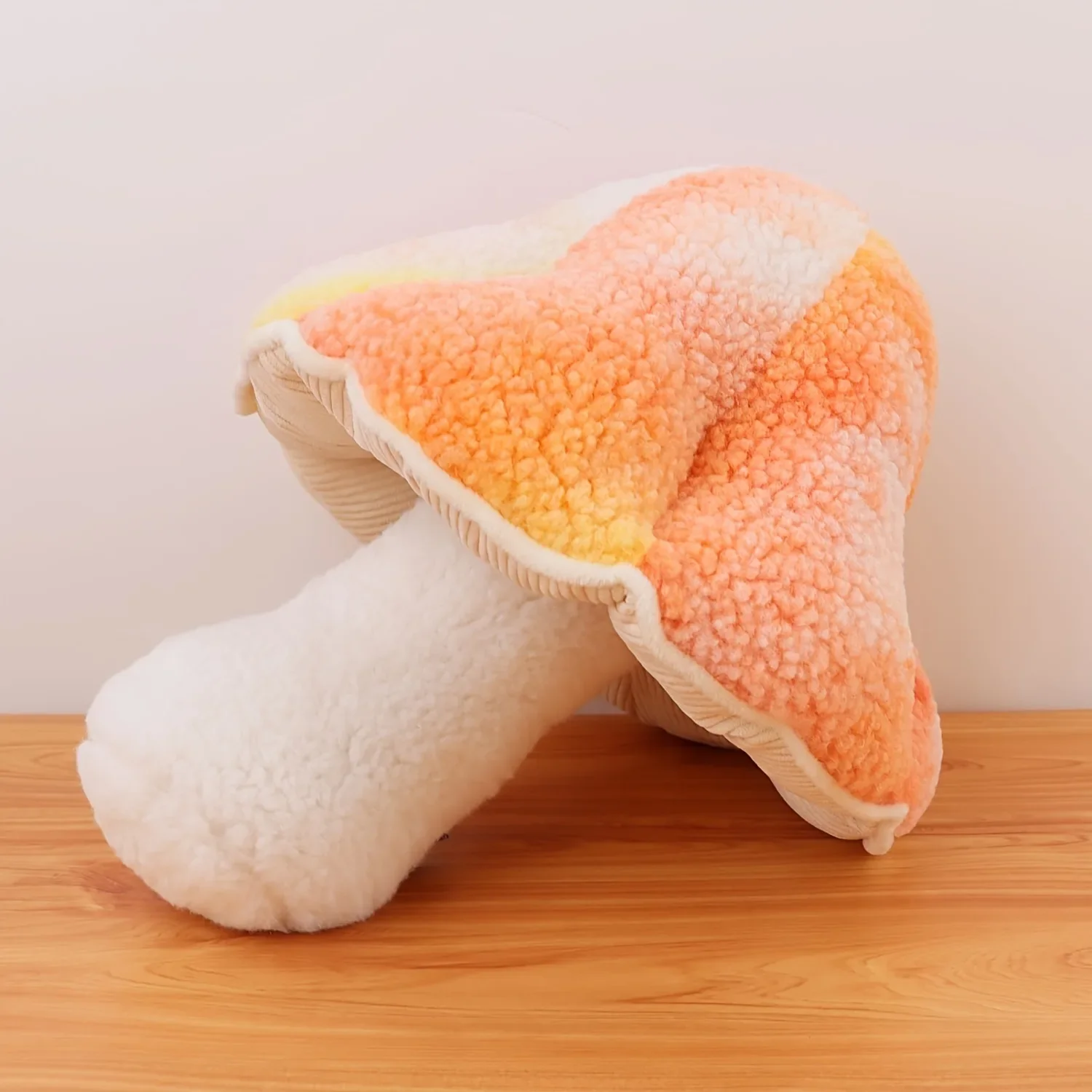 Plush Colorful Mushroom Doll Pillow, Creative Washable Bedhead Pillow for Children and Adults, Home Decoration Birthday Gift