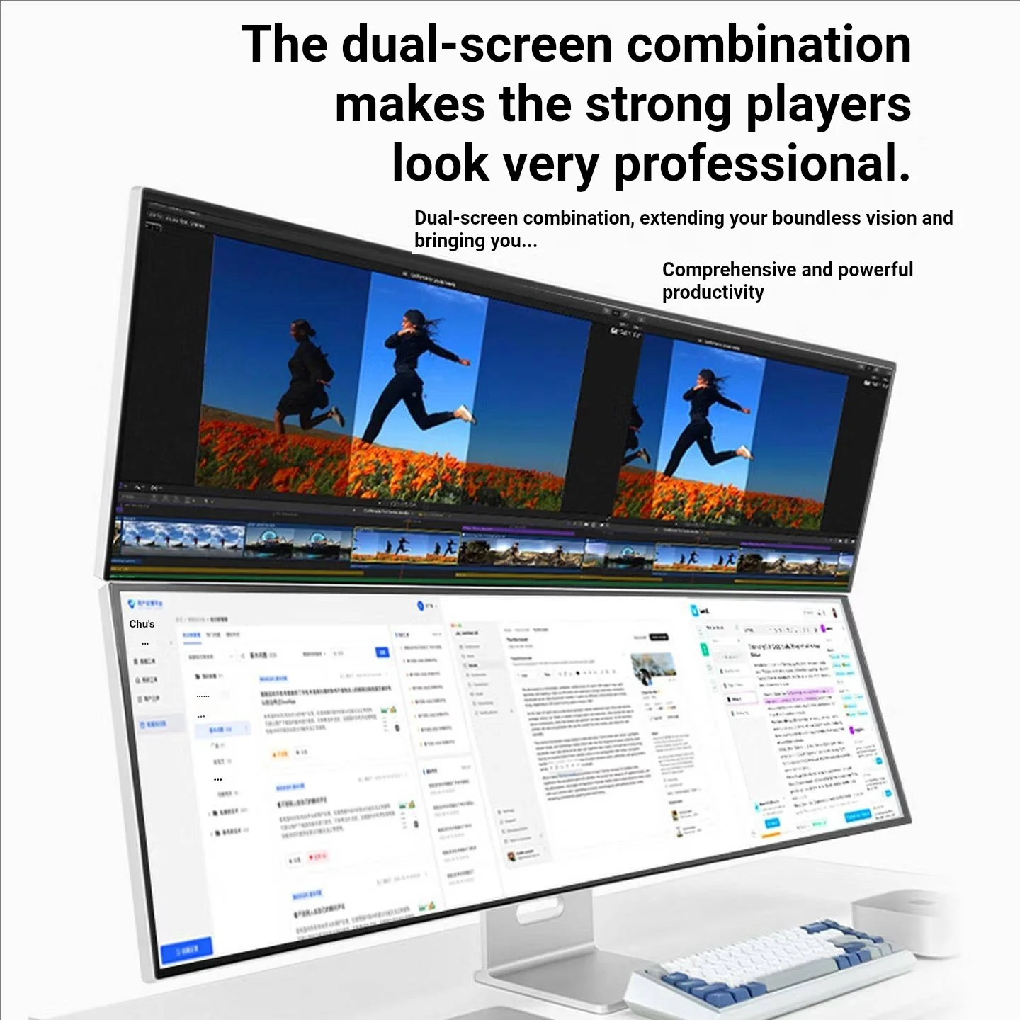 KuyconG3PRO New 4K120HZ 43.8 INCH MONITOR 32:9 DISPLAY IPS MATT SCREEN 91PPI TYPE-C PD 65W