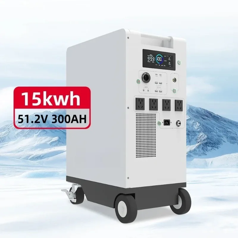 

All-in-one deep cycle high capacity 5120Wh 5000W rechargeable electric portable solar generator