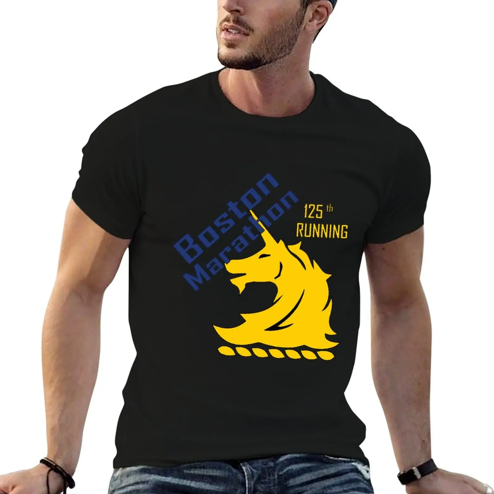 

New Boston marathon 2022 T-Shirt man t shirt cotton t shirts with prints cotton t shirts high quality T-shirt