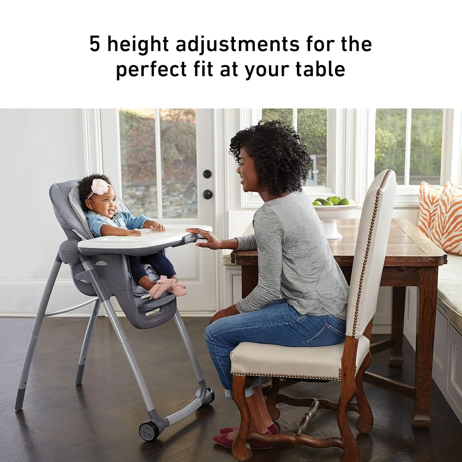 Table2Table Premier Fold 7-in-1 converteerbare kinderstoel |   Converteert naar eetstoelverhoger, kindertafel en meer, Landry, 15x19.29x