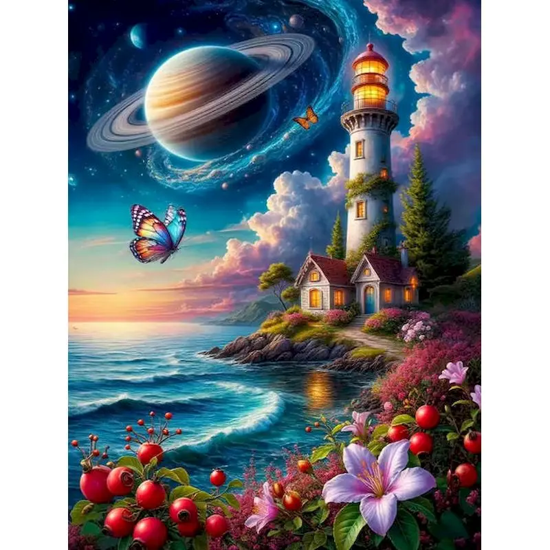 

GATYZTORY Planet Paint By Numbers Frameless Pictures By Numbers Landscape Craft Supplies Living Room Decoration Diy Crafts