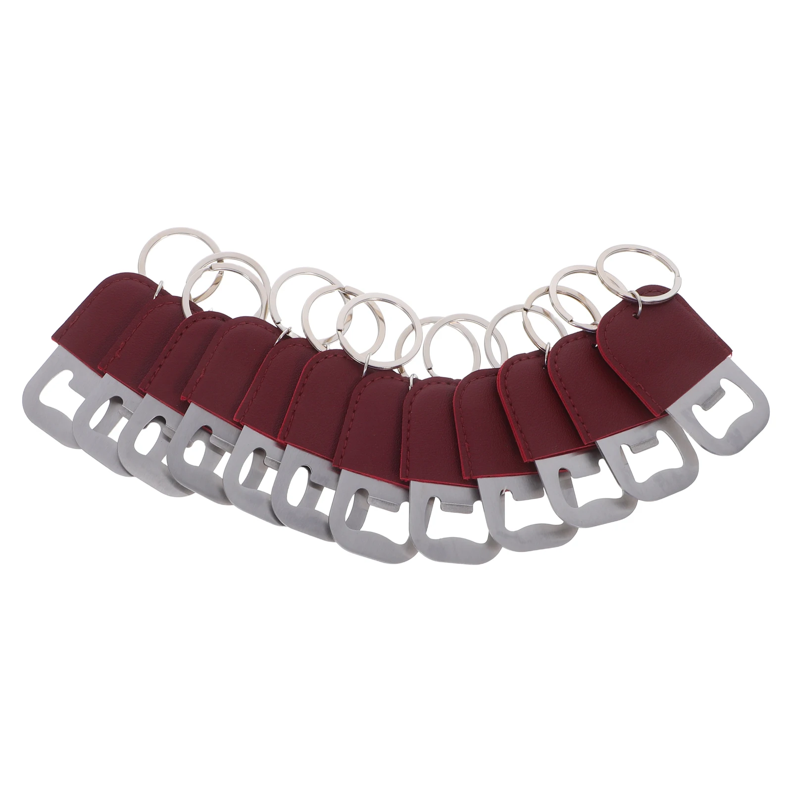 

12Pcs Stainless Steel Bottle Opener Keychain Heavy Duty Flat Manual Beer Soda Opener Tool for Kitchen Bar Outdoor Use Bartender