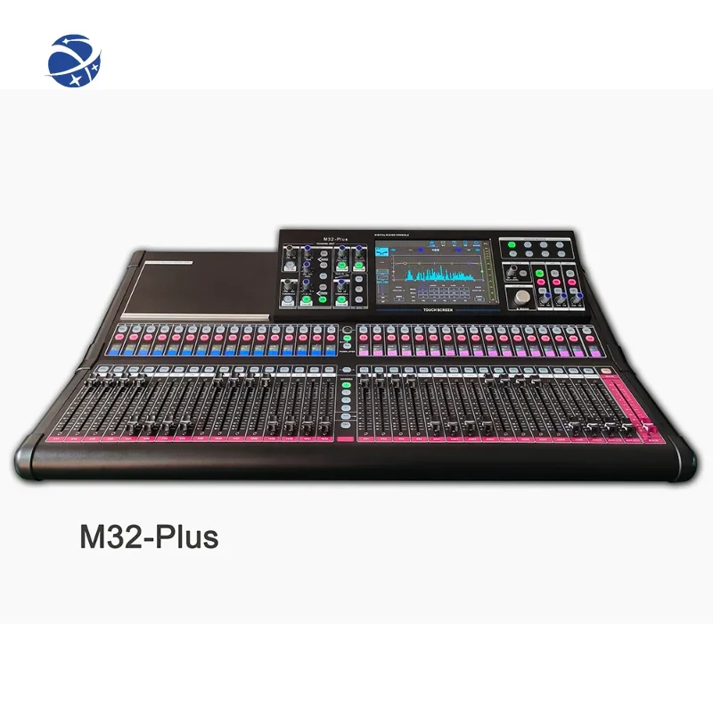 Professional Audio DJ sound M32 PLUS 32Channels Digital Console Recording System Touch Screen Optional 32x32 Dante Version Card