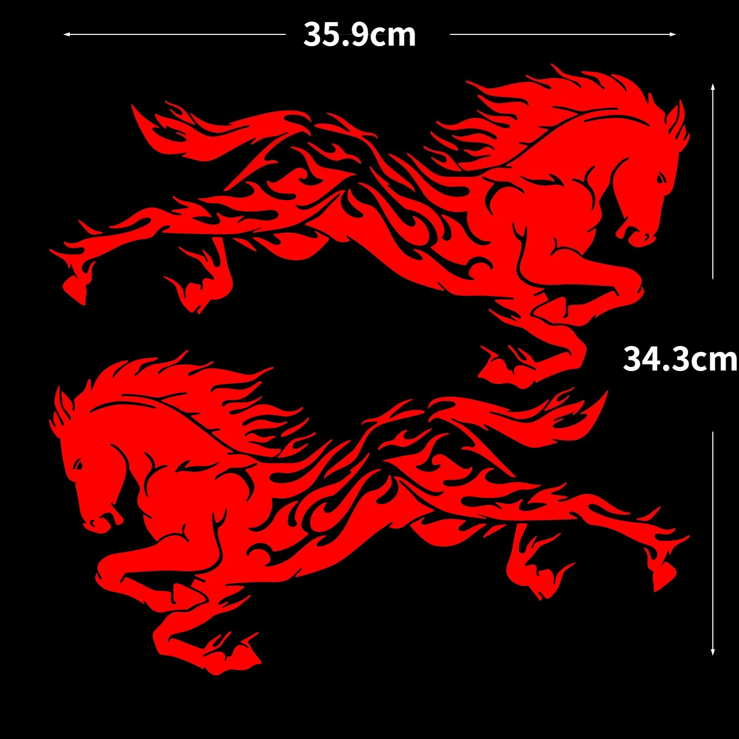 

Car Stickers Handsome Horse Reflective Sticker Vinyl Decal Motorcycle Accessories for 450 mt bmw e46 tesla volkswagen mk4 368g