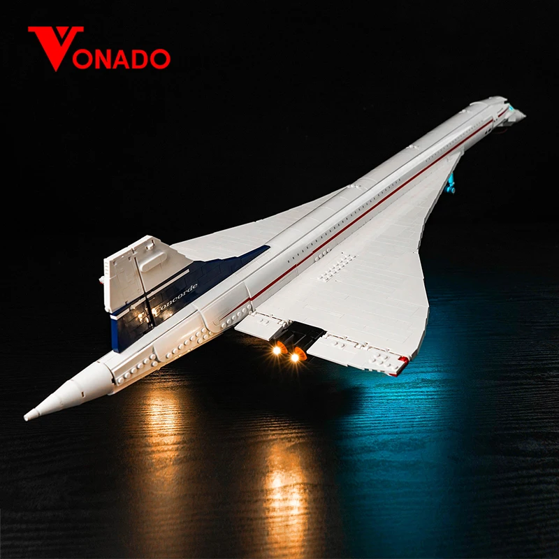 

Vonado LED light 10318 set is suitable for Concorde building blocks (only including lighting accessories)