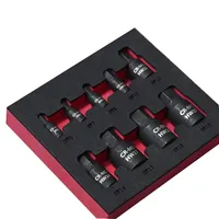 High Quality Practical Hex Bit Socket Socket H8 1/4 Hand 38mm Tools 9Pcs/set Black Drive H12 H14 H17 H18 H19 H6