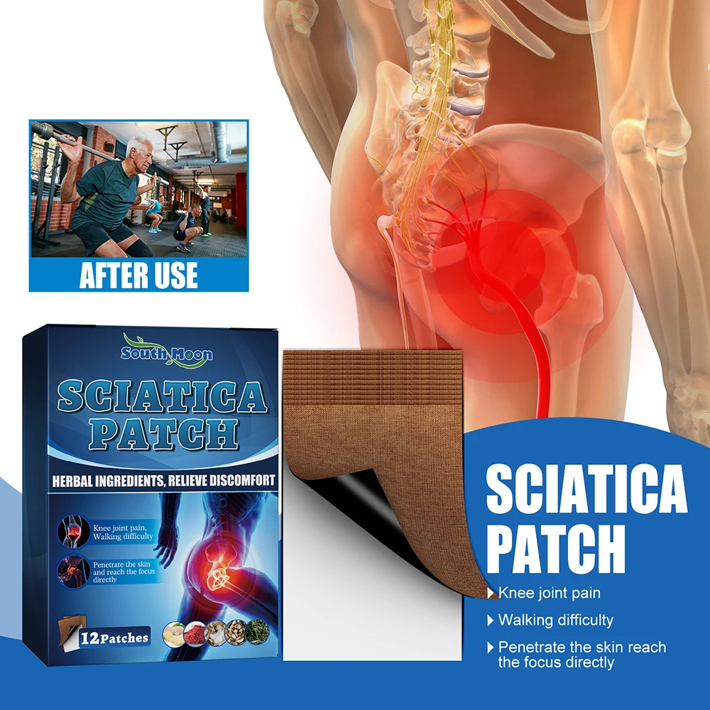 

Sciatica Pain Relief Patch Piriformis Hip Massage Care Sticker Muscle Joint Knee Pain Femoral Head Necrosis Ischial Pain