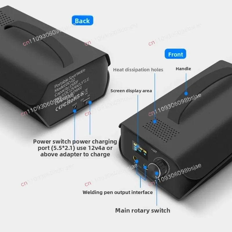 Portable Spot Welding Machine 120 Gear Adjustable 3000F Capacitor Suitable for 18650 Lithium Battery  Welding Device Spot Welder view 5
