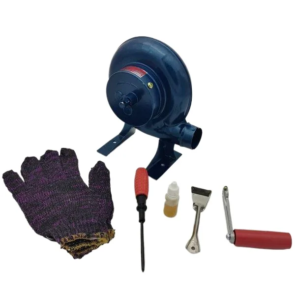 

Outdoor barbecue hand iron gear blower Popcorn fan