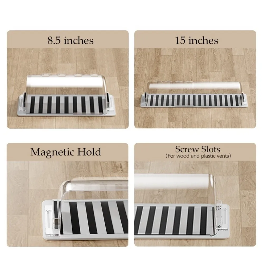 Adjustable Air Conditioner Vent Deflector Anti-Direct Blowing Plastic Heater Vent Deflector Transparent