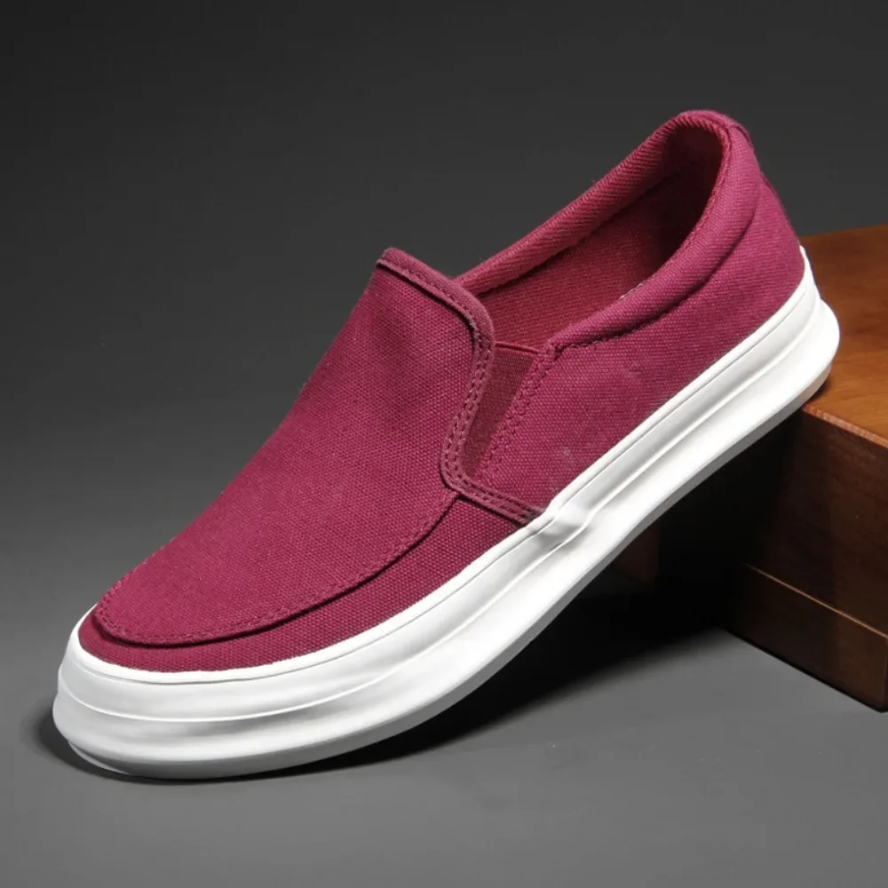 

Canvas Shoes Men New Breathable Casual Shoes Classic Versatile Trendy Thick Sole Comfortable Low Top Canvas Men's Shoes Sneaker