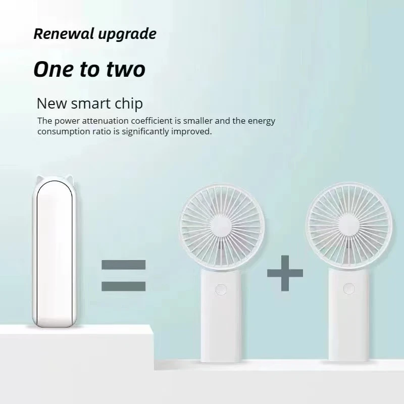 Xiaomi 2000mAh Mini Handheld Portable Small Fan USB Charging Silent Folding Fan Three-speed Adjustable Office Home Electric Fans