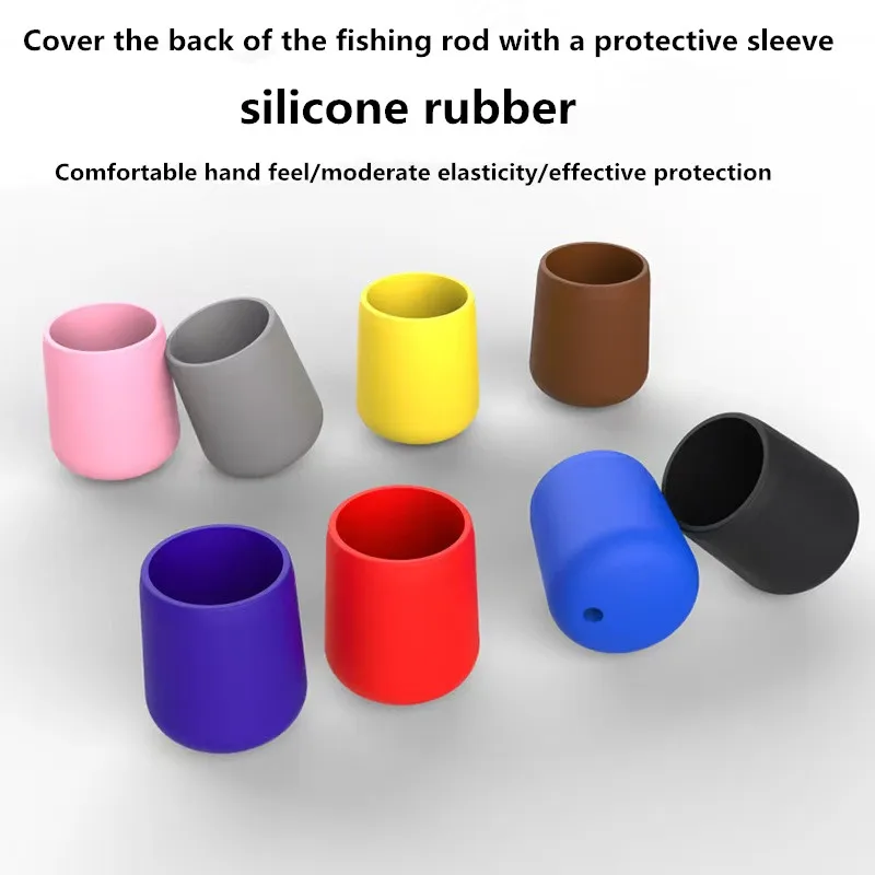 Protector silicona para caña de pesca – tapa extremo inferior - imagen 4