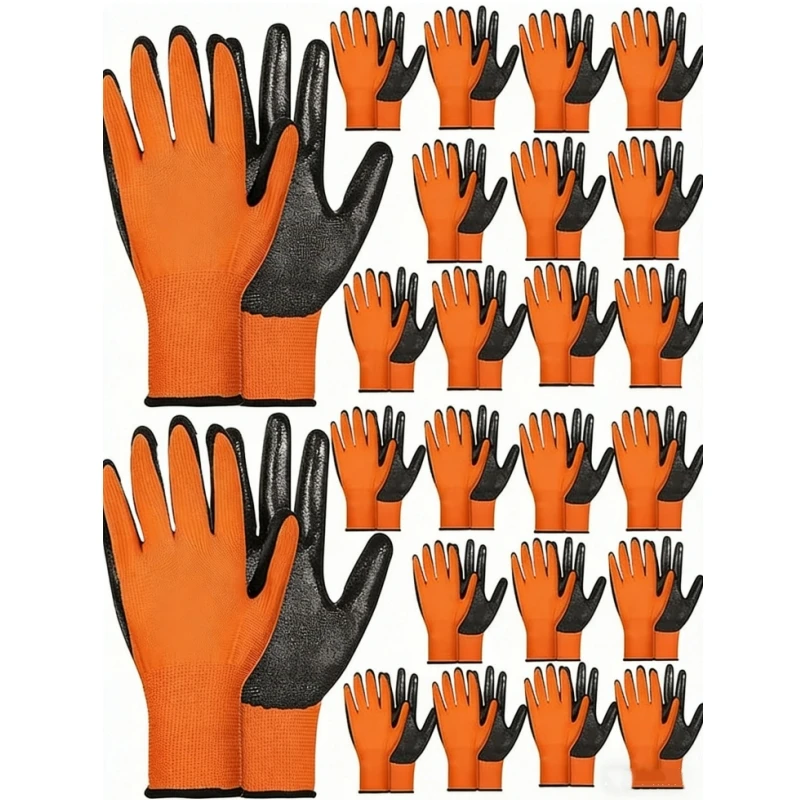 

Прочные промышленные защитные рабочие перчатки с нитриловым покрытием, бесшовные, 13-го класса плотности, для мужчин, для сборочных работ, механиков, строителей