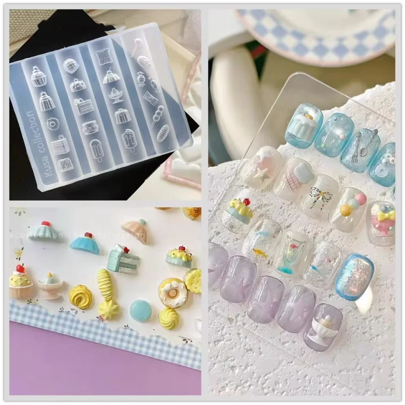 1 szt. Hello Kitty Piękne Dziewczyny Forma Akrylowa 3D do Paznokci Ozdoba Paznokci DIY Silikonowy Szablon do Paznokci Forma do Paznokci