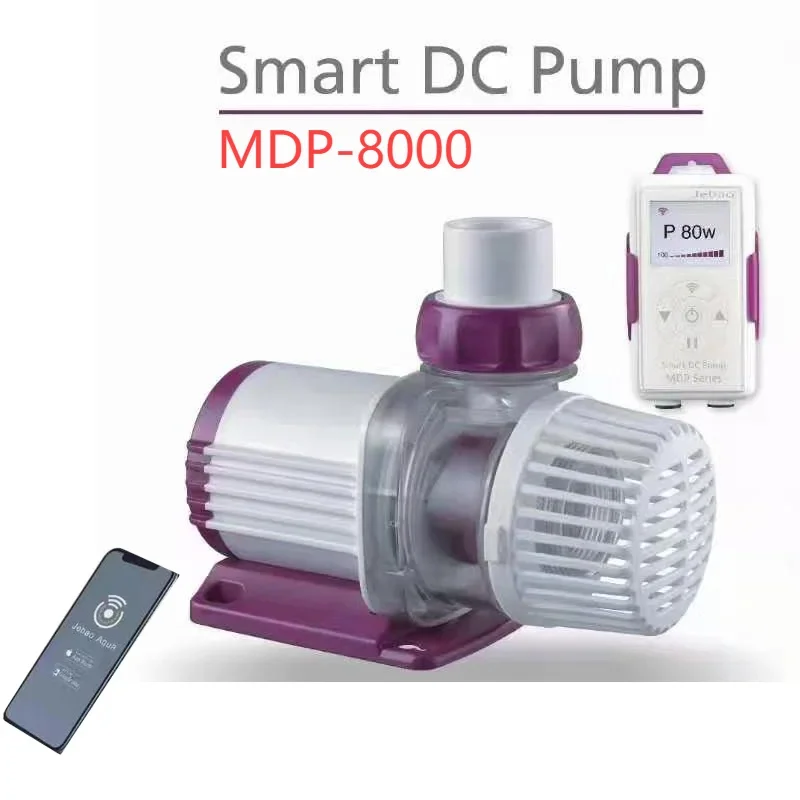 DC 24V 65W 8000L/H Jebao MDP ADP Series New LCD Display With Wifi Control MDP- 8000 Fish Tank Aquarium Water Oxygen Pump 5