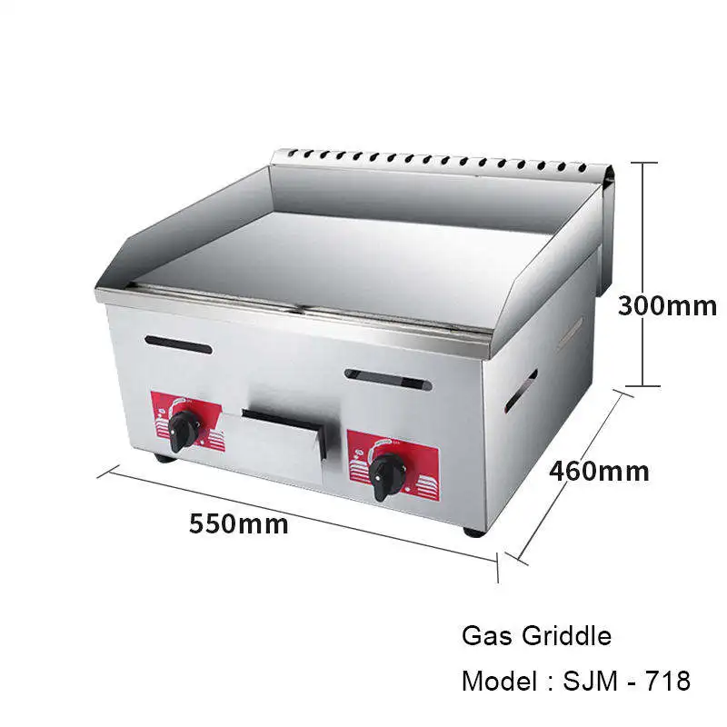 

Kitchen Equipment Top Propane Griddle Outdoor Griddle Grill Industrial Cooking Pot Hamburger Steak Pot